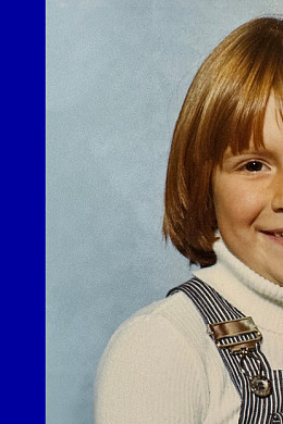 Nici Bush as a child